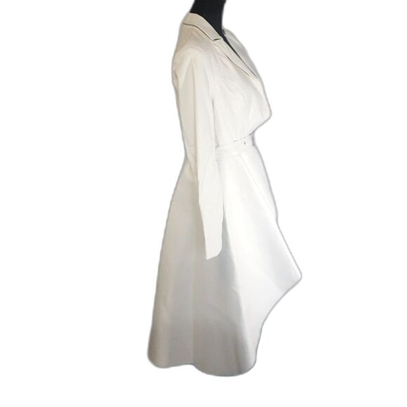 For Her NYC Cream High Low Faux Leather Jacket Size Medium - Picture 5 of 8